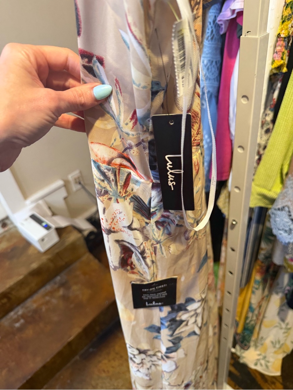 NWT Lulu's Something Just Like This Floral Maxi Dress - Picture 9 of 10